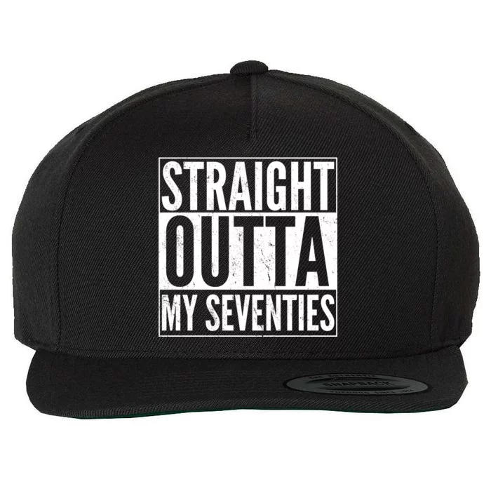 70th Birthday - Straight Outta My Seventies Wool Snapback Cap