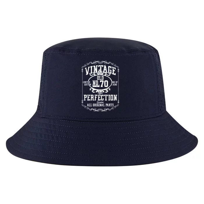 70th Birthday Genuine All Original Parts Cool Comfort Performance Bucket Hat