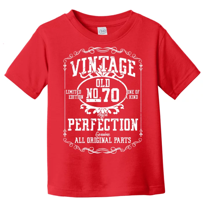 70th Birthday Genuine All Original Parts Toddler T-Shirt