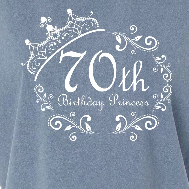 70th Birthday Princess Garment-Dyed Women's Muscle Tee