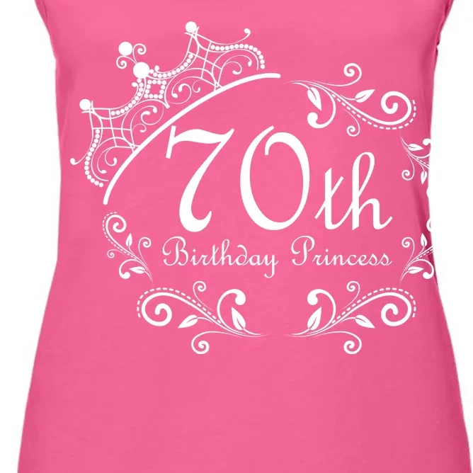 70th Birthday Princess Women's Racerback Tank