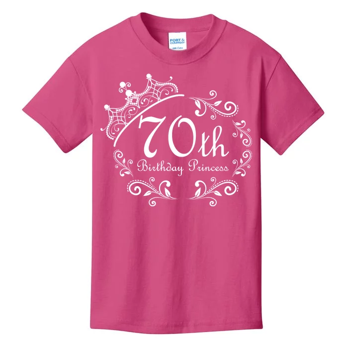 70th Birthday Princess Kids T-Shirt