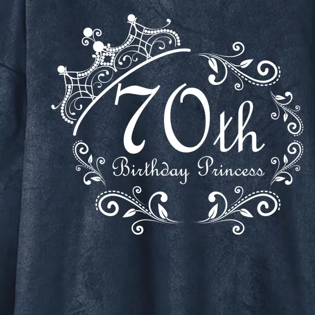 70th Birthday Princess Hooded Wearable Blanket