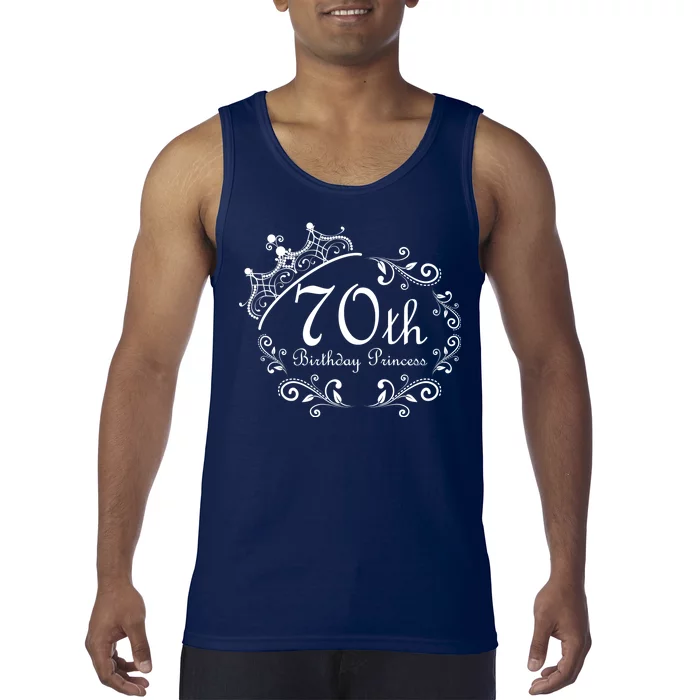 70th Birthday Princess Tank Top