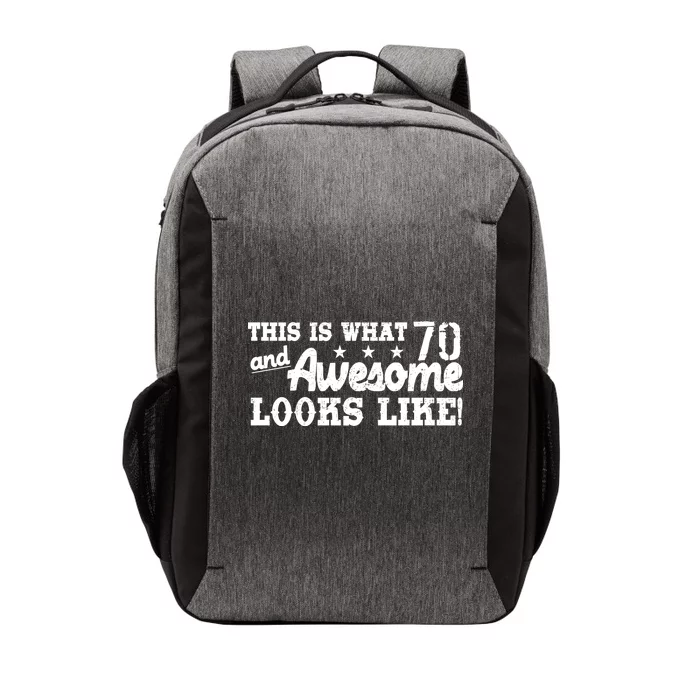 70th Birthday This Is What Awesome Looks Like Vector Backpack