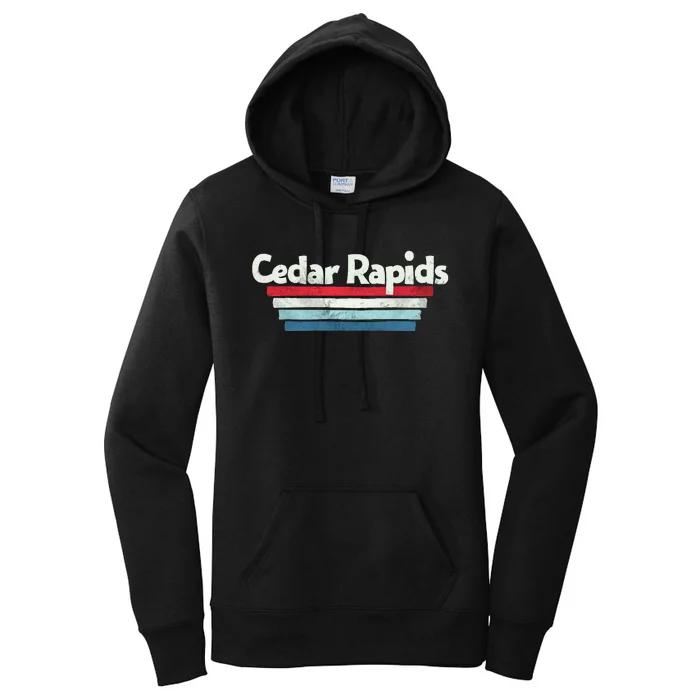 70s 80s Cedar Rapids Iowa Women's Pullover Hoodie