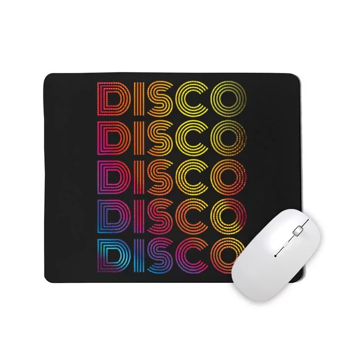 70s 80s Disco Dancing Party Vintage Old School Mousepad