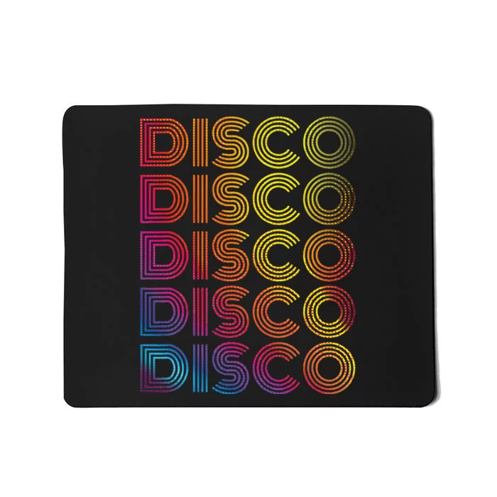 70s 80s Disco Dancing Party Vintage Old School Mousepad