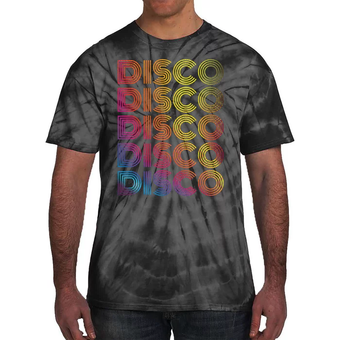 70s 80s Disco Dancing Party Vintage Old School Tie-Dye T-Shirt