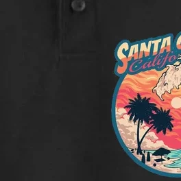 70s 80s In California City Santa Cruz Surfing Huge Wave Dry Zone Grid Performance Polo