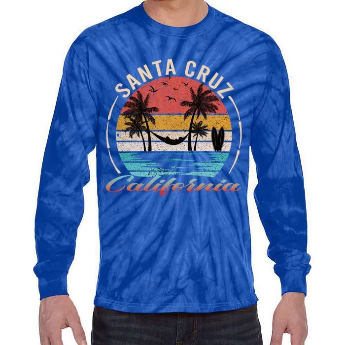 70s 80s In California City Santa Cruz Gift Tie-Dye Long Sleeve Shirt