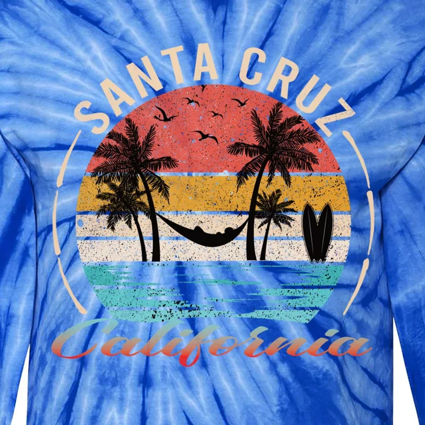 70s 80s In California City Santa Cruz Gift Tie-Dye Long Sleeve Shirt