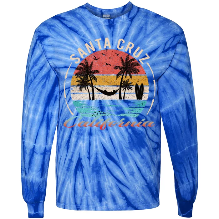 70s 80s In California City Santa Cruz Gift Tie-Dye Long Sleeve Shirt