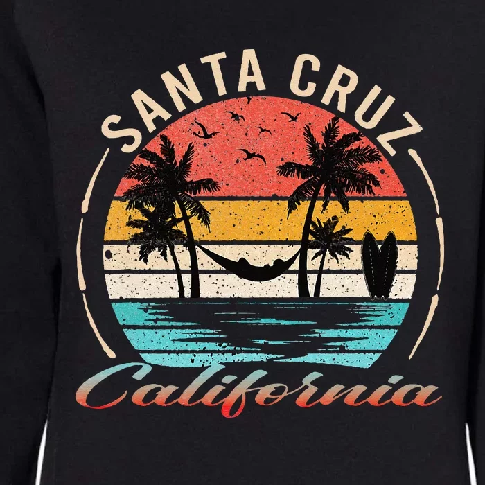 70s 80s In California City Santa Cruz Womens California Wash Sweatshirt