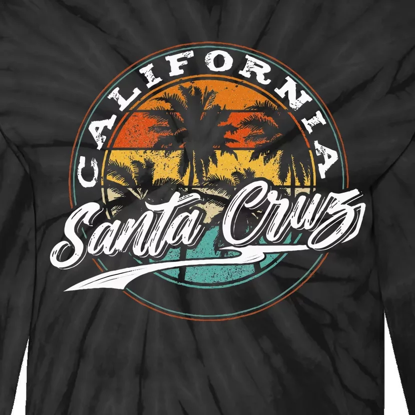 70s 80s In California City Santa Cruz Surfing Tie-Dye Long Sleeve Shirt