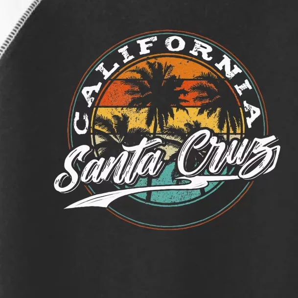 70s 80s In California City Santa Cruz Surfing Toddler Fine Jersey T-Shirt