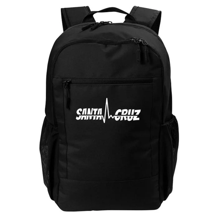 70s 80s In California City Santa Cruz Surfing Heart Rate Daily Commute Backpack