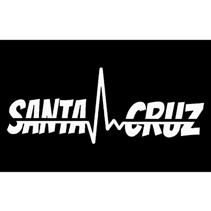 70s 80s In California City Santa Cruz Surfing Heart Rate Bumper Sticker