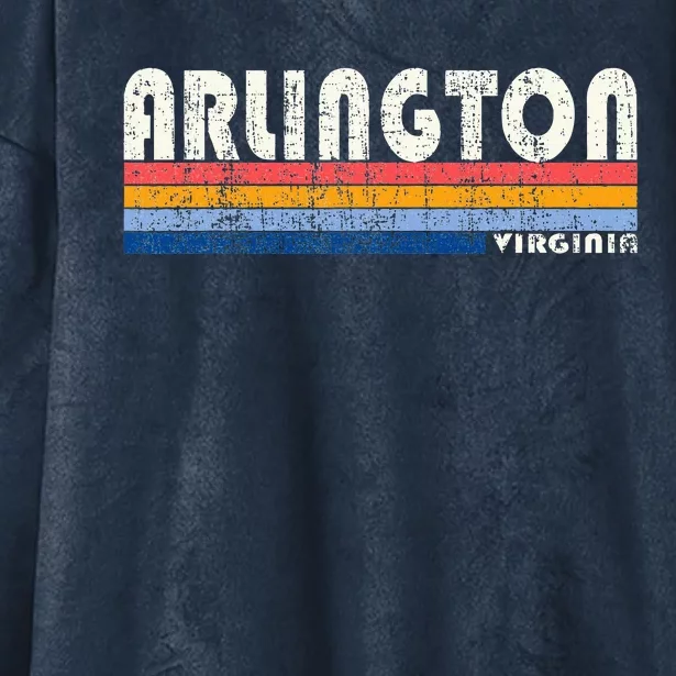 70s 80s Style Arlington Va Hooded Wearable Blanket