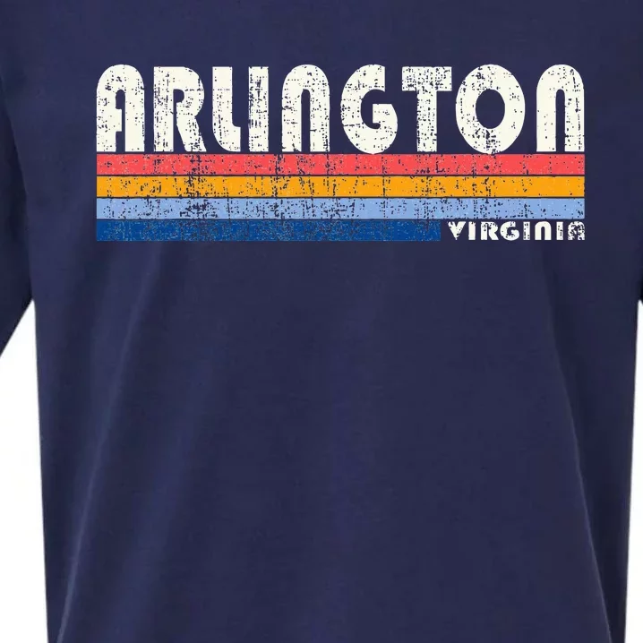 70s 80s Style Arlington Va Sueded Cloud Jersey T-Shirt