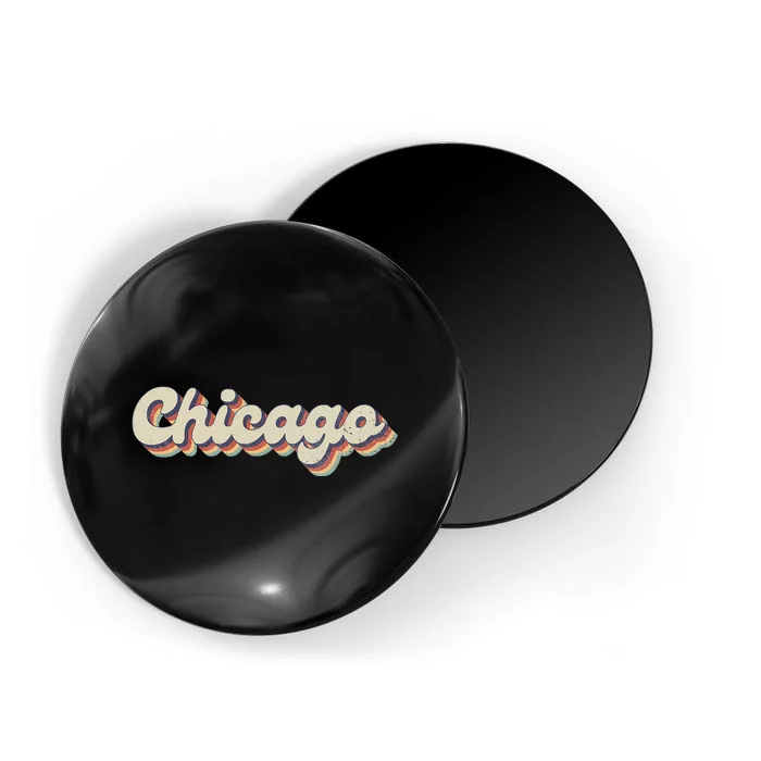 70s 80s USA City Vintage Chicago Magnet