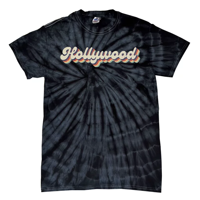 70s 80s USA City Vintage Hollywood Tie-Dye T-Shirt