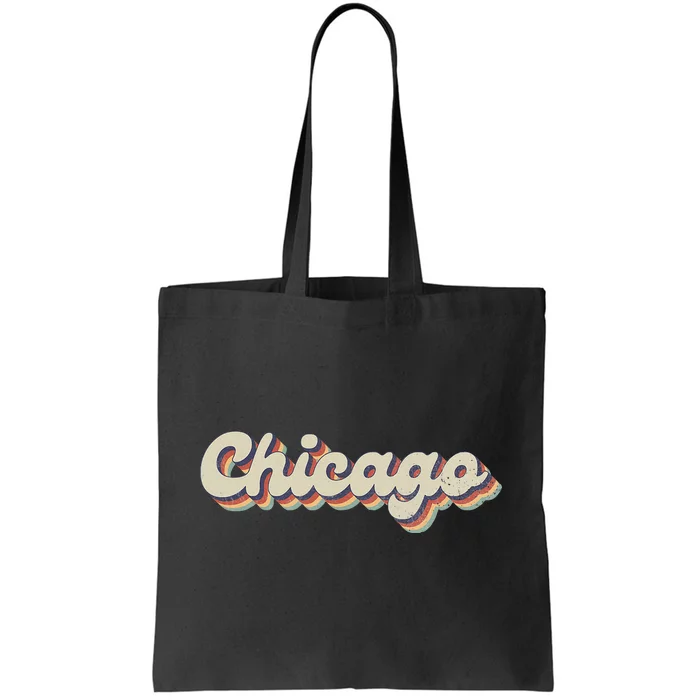 70S 80S Usa City Vintage Chicago Tote Bag