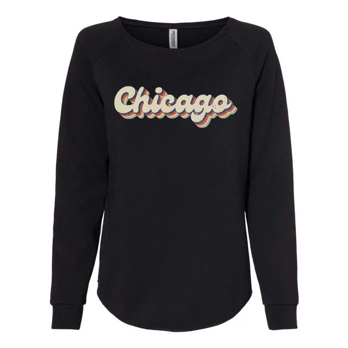 70S 80S Usa City Vintage Chicago Womens California Wash Sweatshirt