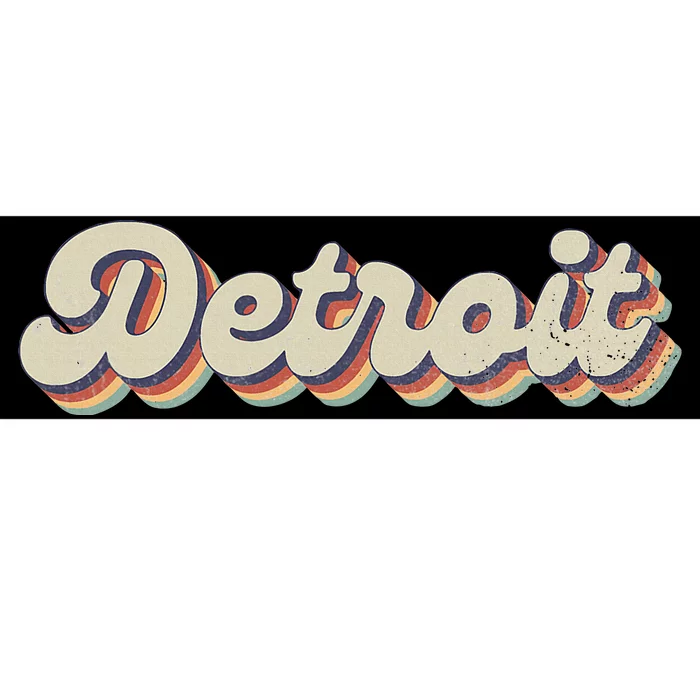 70S 80S Usa City Vintage Detroit Bumper Sticker