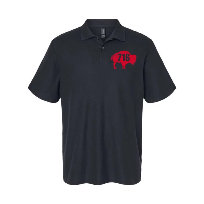 716 Area Code Buffalo New York Bflo Wny Softstyle Adult Sport Polo