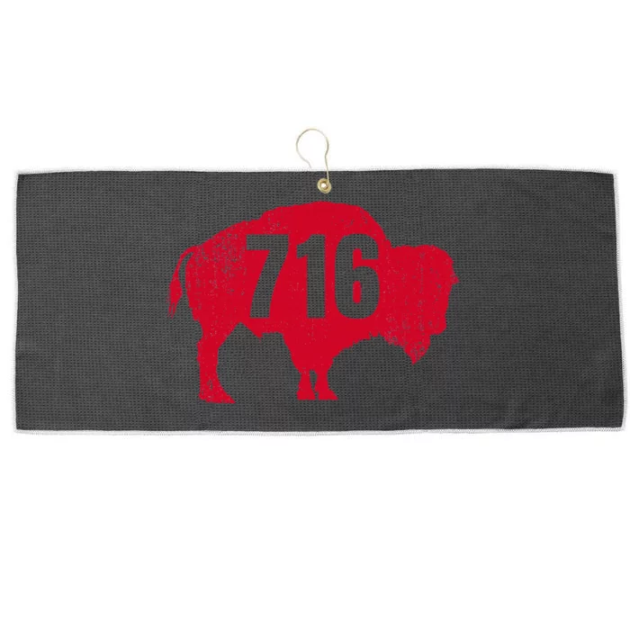 716 Area Code Buffalo New York Bflo Wny Large Microfiber Waffle Golf Towel