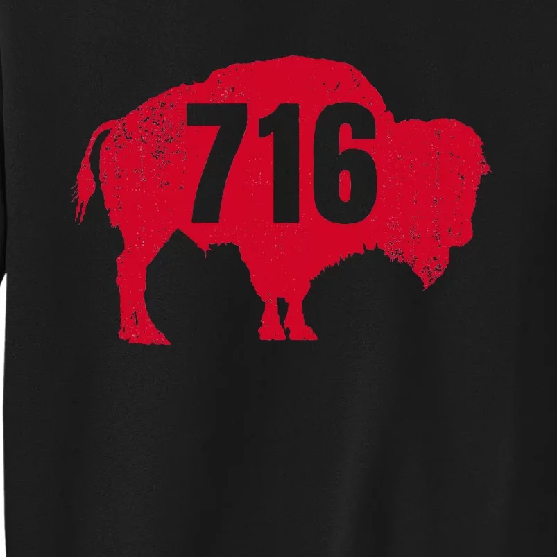 716 Area Code Buffalo New York Bflo Wny Tall Sweatshirt