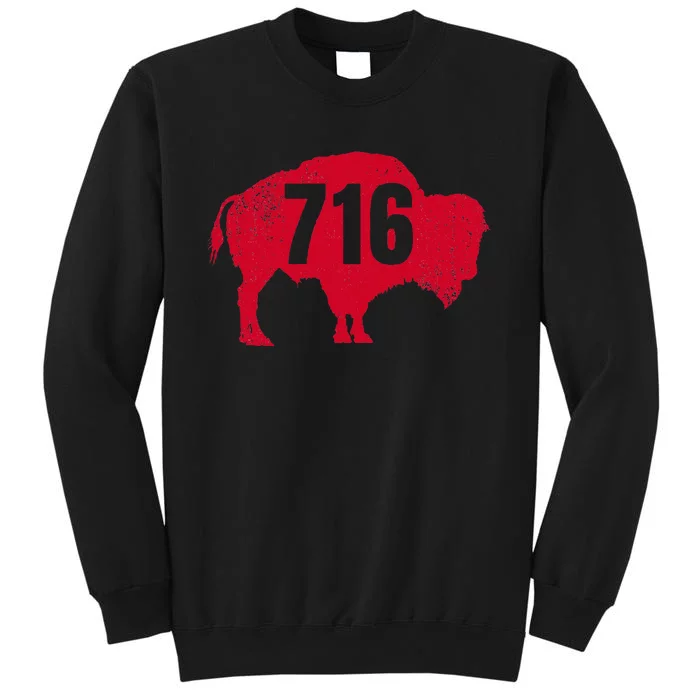 716 Area Code Buffalo New York Bflo Wny Tall Sweatshirt