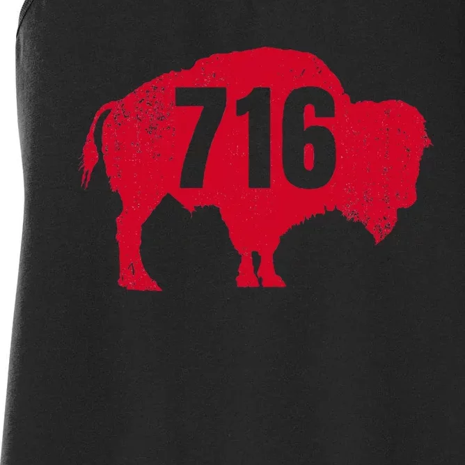 716 Area Code Buffalo New York Bflo Wny Women's Racerback Tank