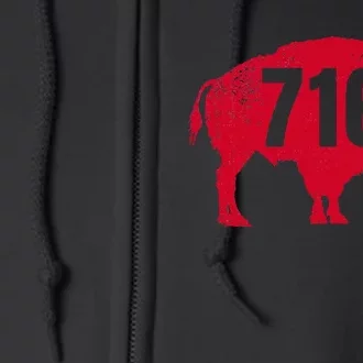 716 Area Code Buffalo New York Bflo Wny Full Zip Hoodie