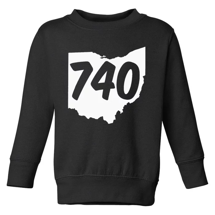 740 Area Code Ohio Toddler Sweatshirt