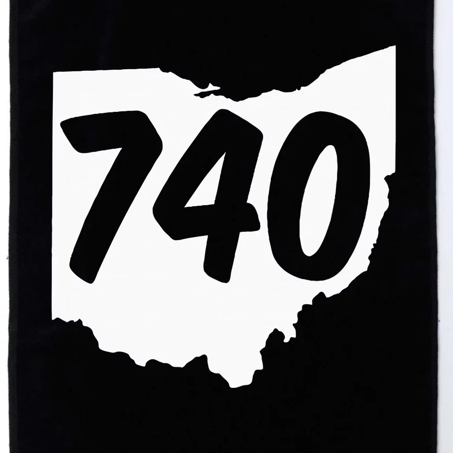 740 Area Code Ohio Platinum Collection Golf Towel