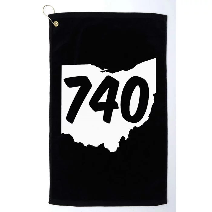 740 Area Code Ohio Platinum Collection Golf Towel