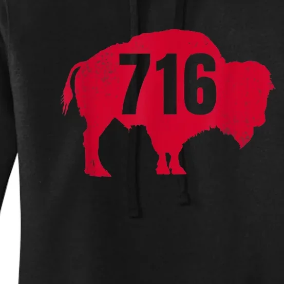 716 Area Code Buffalo New York BFLO WNY Women's Pullover Hoodie