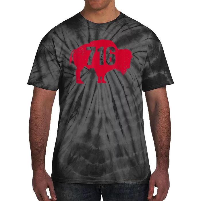 716 Area Code Buffalo New York BFLO WNY Tie-Dye T-Shirt