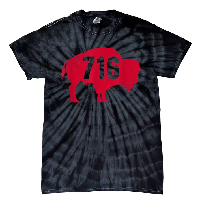 716 Area Code Buffalo New York BFLO WNY Tie-Dye T-Shirt