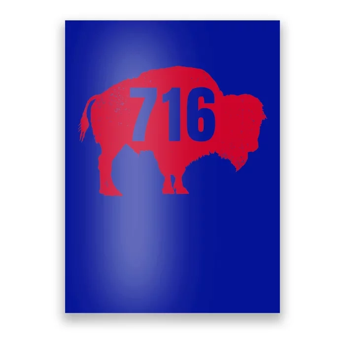 716 Area Code Buffalo New York Bflo Wny Meaningful Gift Poster