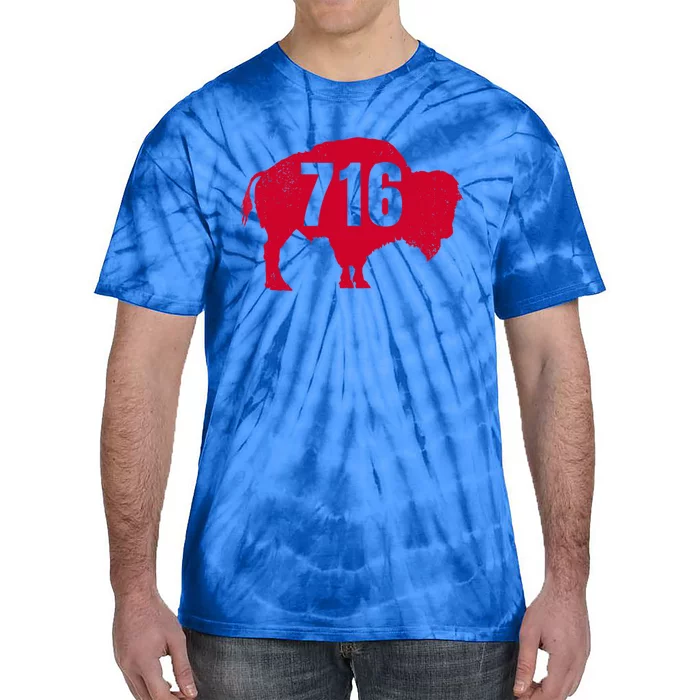 716 Area Code Buffalo New York Bflo Wny Meaningful Gift Tie-Dye T-Shirt