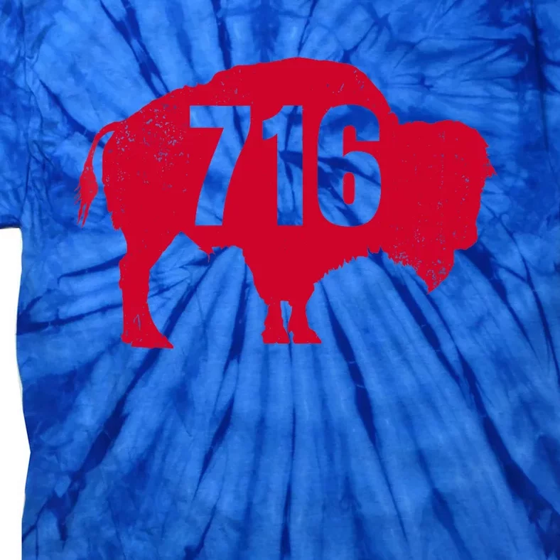 716 Area Code Buffalo New York Bflo Wny Meaningful Gift Tie-Dye T-Shirt