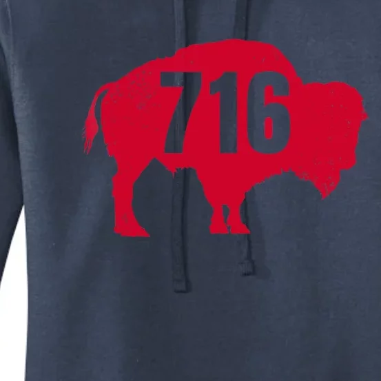 716 Area Code Buffalo New York Bflo Wny Meaningful Gift Women's Pullover Hoodie