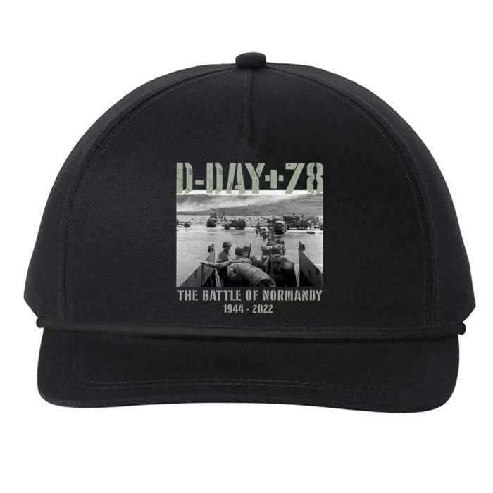 78th Anniversary Ww2 D Day Allied Landing France Gift Snapback Five-Panel Rope Hat