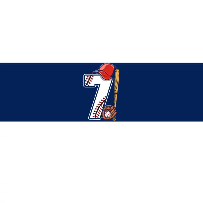 7th Birthday 2016 Baseball Seven 7 Seventh Bumper Sticker