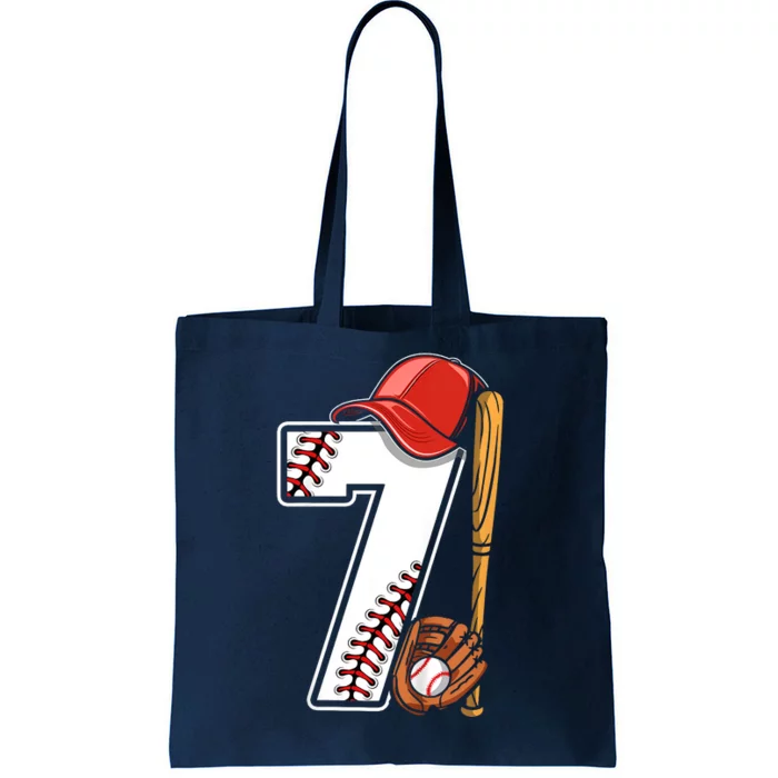 7th Birthday 2016 Baseball Seven 7 Seventh Tote Bag