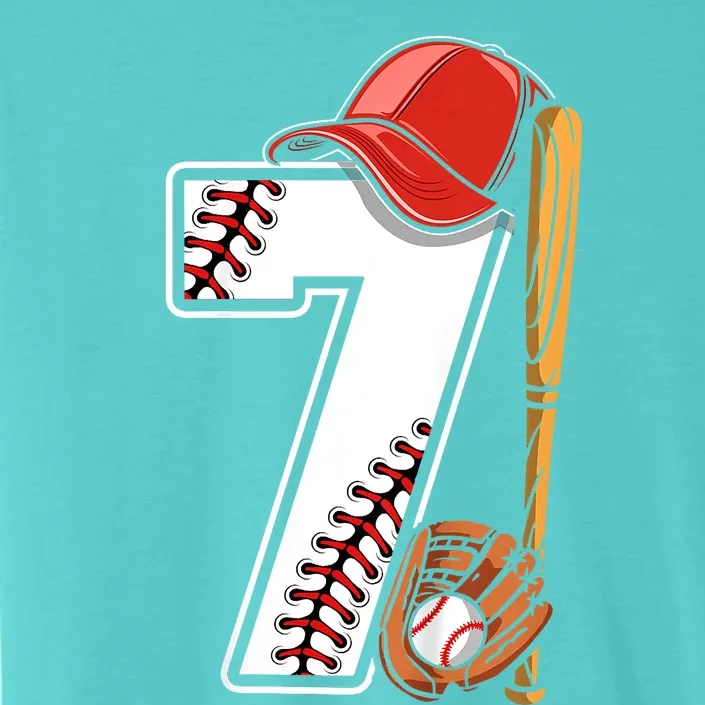 7th Birthday 2016 Baseball Seven 7 Seventh ChromaSoft Performance T-Shirt