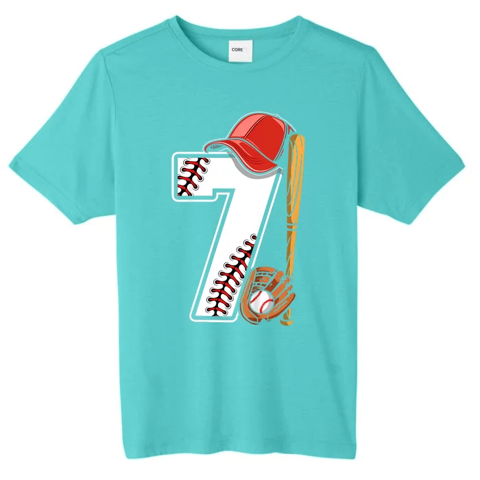 7th Birthday 2016 Baseball Seven 7 Seventh ChromaSoft Performance T-Shirt